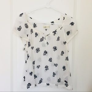 Floral A&F Blouse